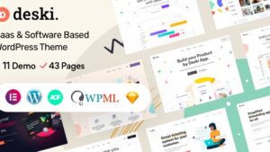 Deski v1.4.1 Modern Saas & Software landing page WordPress theme