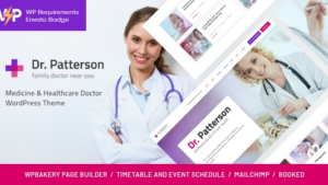 Dr.Patterson (v1.3.1) Medical & Healthcare Doctor WordPress Theme