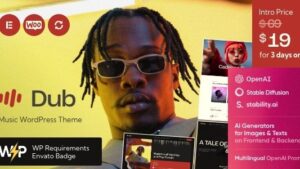 Dub v1.0 Music WordPress Theme [Activated]