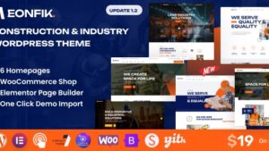 Eonfik v1.2.0 Construction & industry WordPress Theme