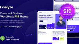 Finalyze v1.0.0 Finance & Business Full Site Editing WordPress Theme