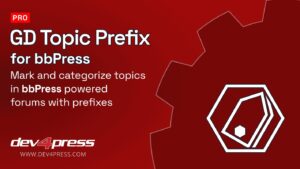 GD Topic Prefix Pro for bbPress v4.0.1