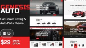GenesisAuto (v1.0.14) Car Dealer & React Listing WordPress Theme