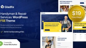 Gladfix v1.0.0 Handyman & Repair Services WordPress