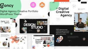Goncy v1.0.2 Digital Agency & Creative Portfolio WordPress Elementor Theme