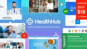 HealthHub (v1.8) Health & Medical WordPress Theme