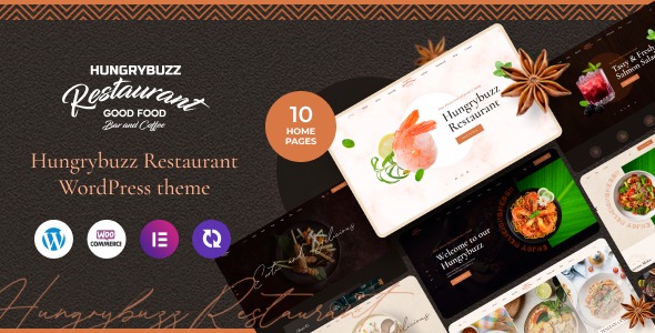 Hungrybuzz (v1.0.1) Restaurant WordPress Theme