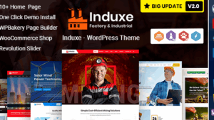 Induxe (v2.5) Industry & Manufacturing WordPress Theme