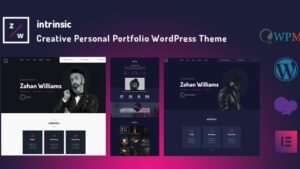 Intrinsic (v2.0.0) Creative Personal Portfolio WordPress Themes