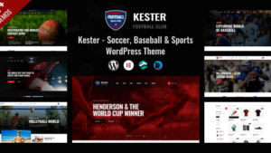 Kester (v1.2.2) Soccer Club & Sports News WordPress Theme