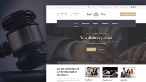 LegalPress (v2.5.0) WordPress Theme for Lawyers, Consultants, and Financial firms