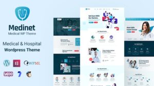 Medinet (v3.0.1) Medical and Health WordPress Theme +RTL