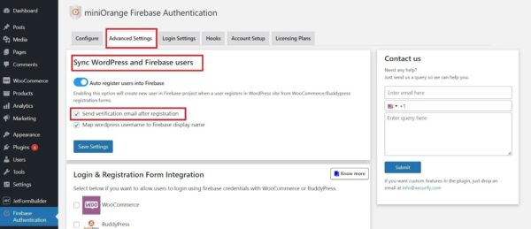 MiniOrange Firebase Authentication Enterprise v22.0.6 [Activated]