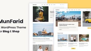 Munfarid (v1.0.5) A WordPress Theme For Blog & Shop