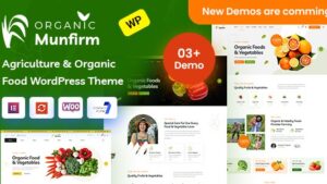 Munfirm (v1.0.3) Organic Food Store WordPress Theme