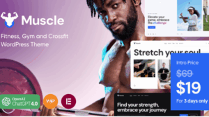 Muscle v1.0 Sports Center & Solarium WordPress Theme