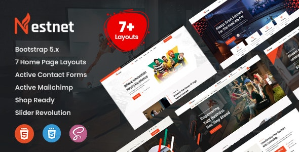 Nestnet (v1.0.0) Internet Provider & Satellite TV Theme