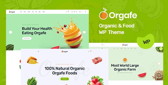 Orgafe (v1.0) Organic Food WordPress Theme