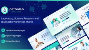 Patholab (v1.0.5) Laboratory & Science Research WordPress Theme