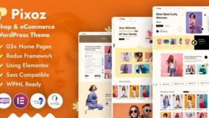 Pixoz v1.0.0 Fashion Shop & eCommerce WordPress Theme