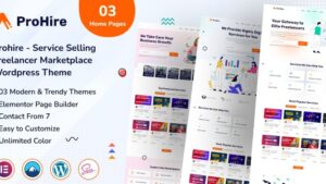 Prohire (v1.0) Service Selling Marketplace WordPress