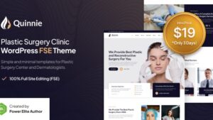 Quinnie v1.0.0 Plastic Surgery Clinic WordPress Theme