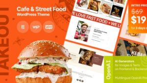 Takeout v1.3.0 Cafe & Fast Food WordPress Theme [Activated]