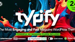 Typify (v3.0.2) Newspaper & Magazine WordPress Theme [Activated]