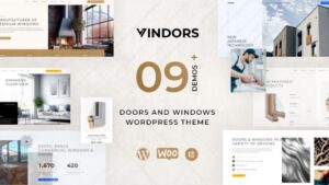 Vindors (v1.1.0) Windows & Doors Company WordPress Theme