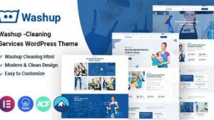 Washup v1.0.0 Cleaning Services WordPress Theme
