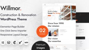 Willmor v1.0 Construction WordPress Theme