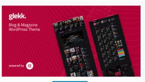 Glekk v1.2 Elementor Blog & Magazine WordPress Theme