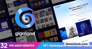 Gigaland (v1.0.1) NFT Marketplace WordPress Theme