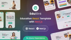 EduBlink (v0.1.3) - Online Learning React Education Template