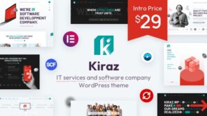 Kiraz (v1.0.2) IT services and software WordPress theme