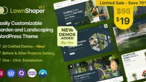 Lawnshaper v1.2.1 Gardening & Landscaping WordPress Theme