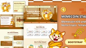 Memecoin Star (30 October 2024) Meme coin ICO & Crypto Bootstrap Template