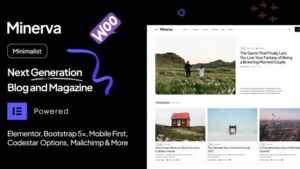 Minerva v1.0 Modern Blog WordPress Theme
