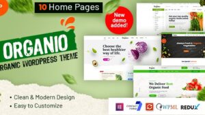 Organio v1.6.0 Organic Food Store WordPress 