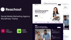Reachout v8.1.0 Social Media Marketing Agency WordPress Theme