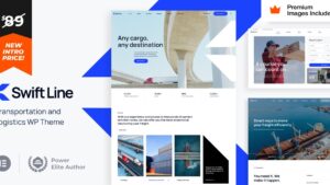 SwiftLine v13.0 Transportation Logistics WordPress Theme (Activated)