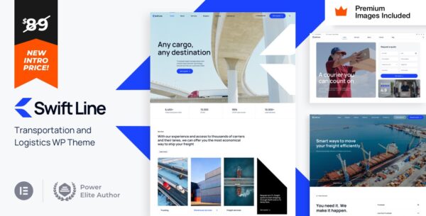 SwiftLine v13.0 Transportation Logistics WordPress Theme (Activated)