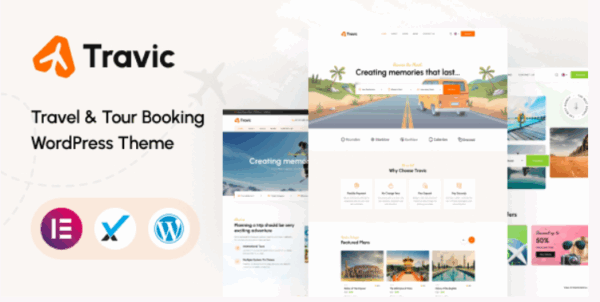 Travic v1.1 Tour & Travels Agency WordPress Theme