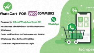 WhatsCart v1.1.0 - Whatsapp Abandoned Cart Recovery, Order Notifications, Chat Box, OTP for WooCommerce [Activated]