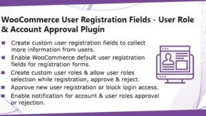 v1.0.9 WooCommerce User Registration Plugin: Custom Fields, validate login & customer roles