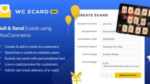 WooCommerce eCards Pro v2.1.0 [Activated]