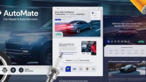 AutoMate v1.0 Car Repair & Auto Services WordPress Theme [Activated]
