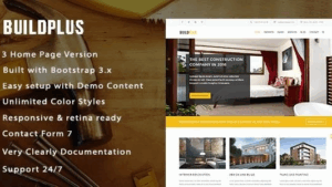 BuildPlus Responsive Construction and Renovation Theme v1.0