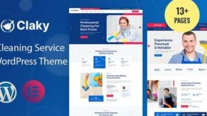 Claky v1.0.3 Cleaning Services WordPress Theme
