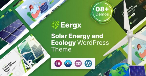 Eergx v1.0 Ecology & Solar Energy WordPress Theme